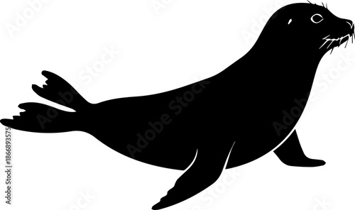 Seal Silhouette Vector
