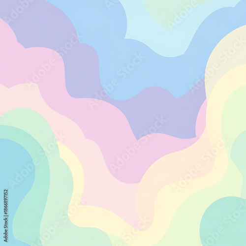 Abstract Pastel Wave Pattern