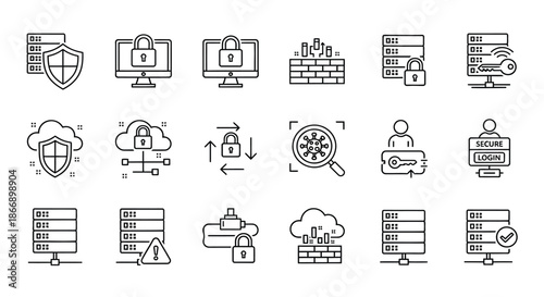Illustrations of cybersecurity concepts