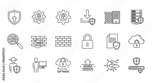 Security and software update icons