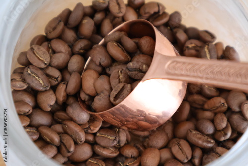 Obraz na płótnie コーヒー豆の冷凍保存