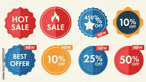 Sale Badges Collection: Hot Deals and Discounts