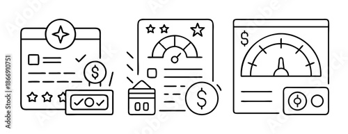 Financial credit score and business performance evaluation metrics
