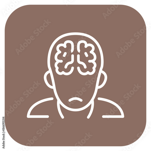 Psychotic Disorders icon vector image. Can be used for Psychology.