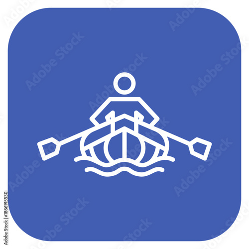 Rafting icon vector image. Can be used for Adventure.
