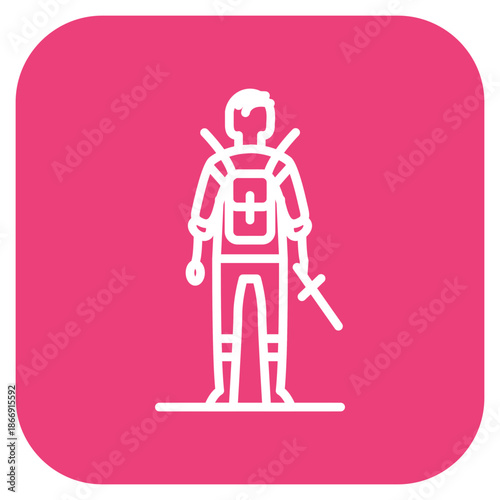 Solo Adventure icon vector image. Can be used for Adventure.