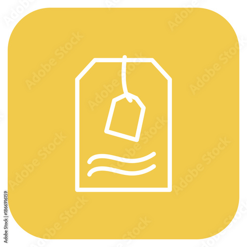 Tea Bag icon vector image. Can be used for Nutrition.