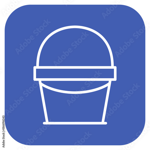 Bucket icon vector image. Can be used for Laundry.