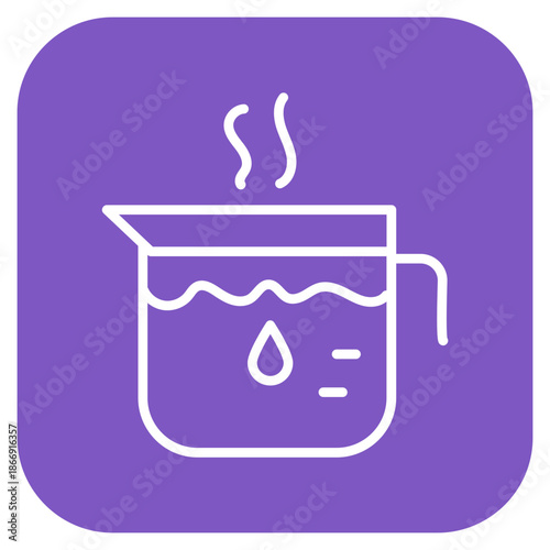 Hot Water icon vector image. Can be used for Laundry.