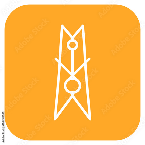 Clothes Pin icon vector image. Can be used for Laundry.