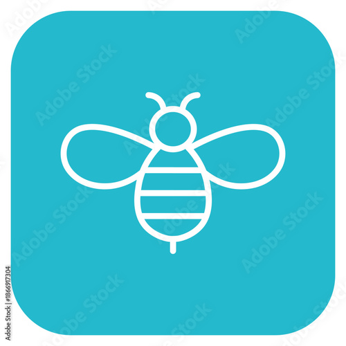 Honeybee icon vector image. Can be used for Carnival.