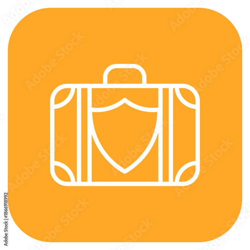 Travel Insurance icon vector image. Can be used for Ski Resort.