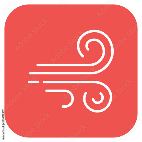 Wind icon vector image. Can be used for Ski Resort.