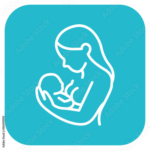 Postnatal Care icon vector image. Can be used for Child Adoption.