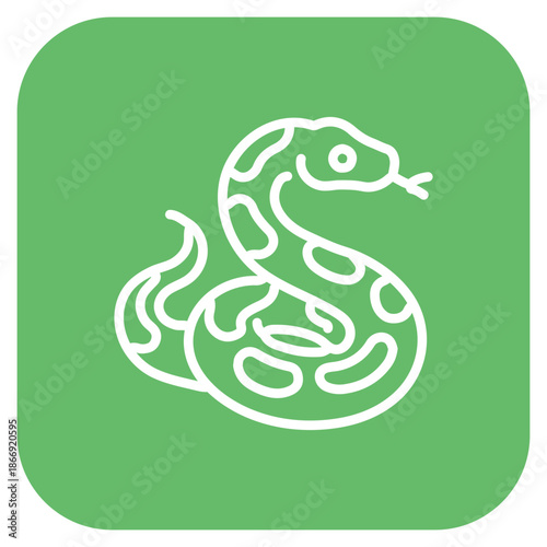 Pythons icon vector image. Can be used for Rainforest.