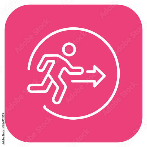 Evacuation icon vector image. Can be used for Crisis Mangement.