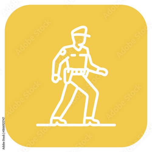 Border Patrol icon vector image. Can be used for Public Services.