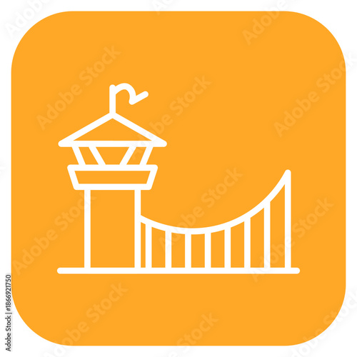 Bridge Patrol icon vector image. Can be used for Public Services.