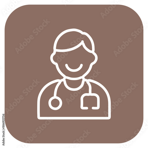 Community Health Worker icon vector image. Can be used for Public Services.