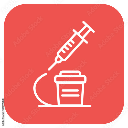 Needle Exchange icon vector image. Can be used for Addiction.