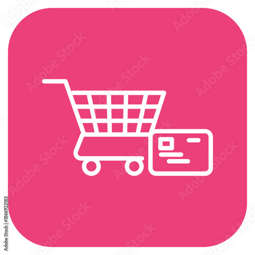 Online Shopping Addiction icon vector image. Can be used for Addiction.