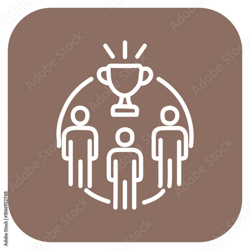 Team-Building Events icon vector image. Can be used for Coworking Space.