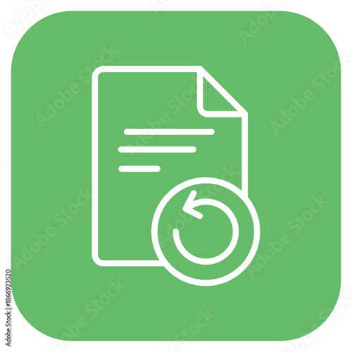 File Restore icon vector image. Can be used for Documents And Files.
