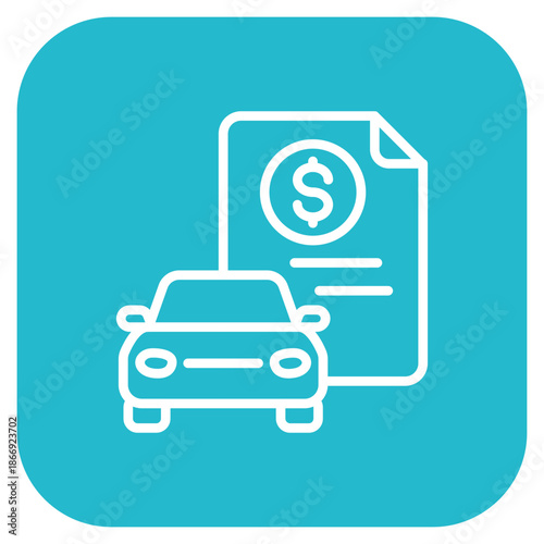 Auto Loan icon vector image. Can be used for Credit And Loan.