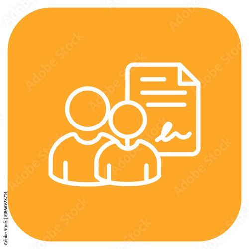 Co-Signer icon vector image. Can be used for Credit And Loan.