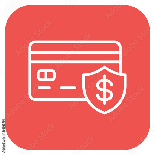 Credit Insurance icon vector image. Can be used for Credit And Loan.