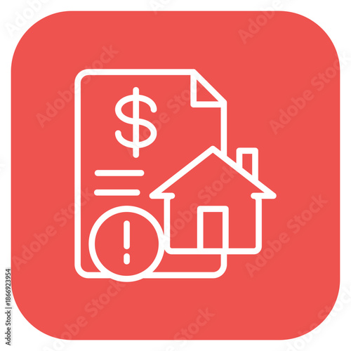 Loan Default icon vector image. Can be used for Credit And Loan.