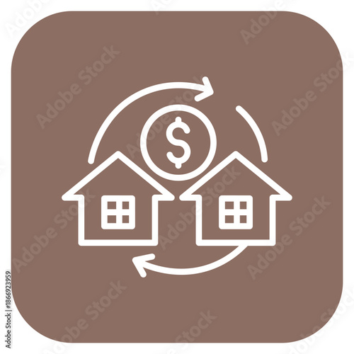 Refinancing icon vector image. Can be used for Credit And Loan.