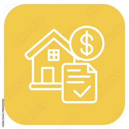 Mortgage Loan icon vector image. Can be used for Credit And Loan.