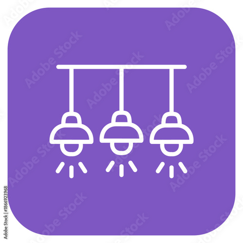 Bar Lighting icon vector image. Can be used for Bar.