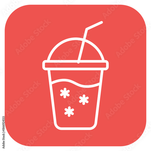 Cold Drink icon vector image. Can be used for Bar.