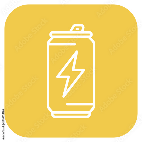 Energy Drink icon vector image. Can be used for Bar.