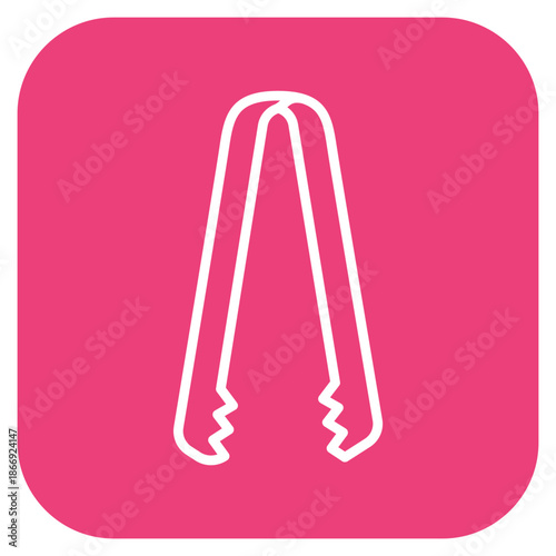 Ice Tongs icon vector image. Can be used for Bar.