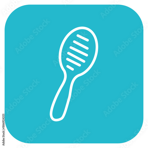 Hair Brush icon vector image. Can be used for Cosmetology.