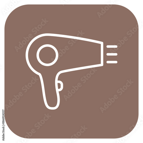 Hair Dryer icon vector image. Can be used for Cosmetology.