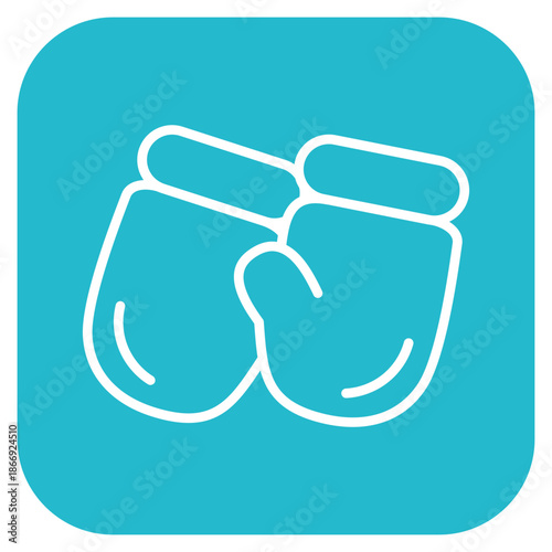 Baby Mittens icon vector image. Can be used for Maternity.