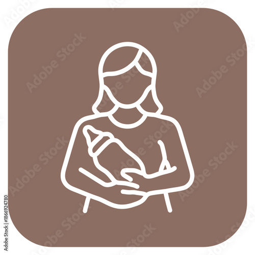 Lactation Consultant icon vector image. Can be used for Maternity.