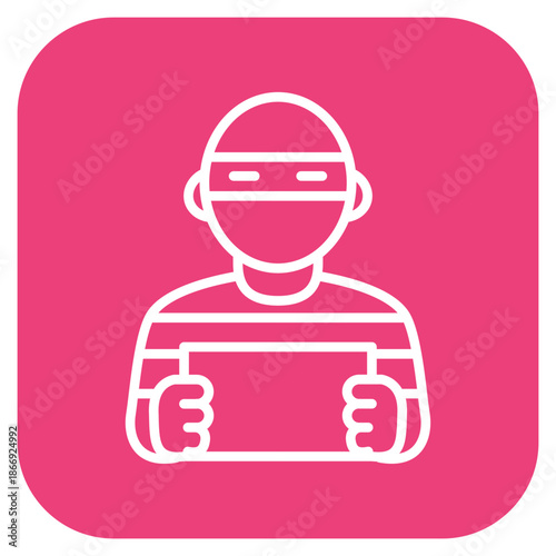 Perpetrator icon vector image. Can be used for Crime Investigation.