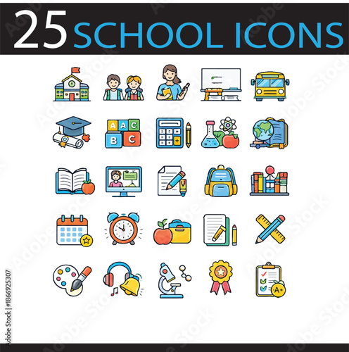Learning and Education Icons Collection