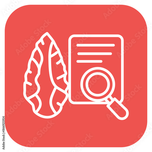 Lithic Analysis icon vector image. Can be used for Archeology.