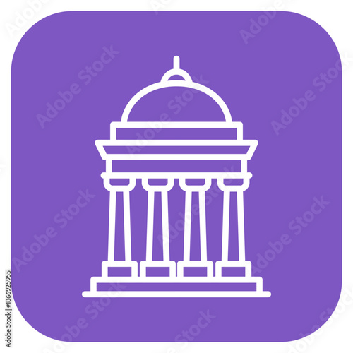 Historic Monument icon vector image. Can be used for Archeology.