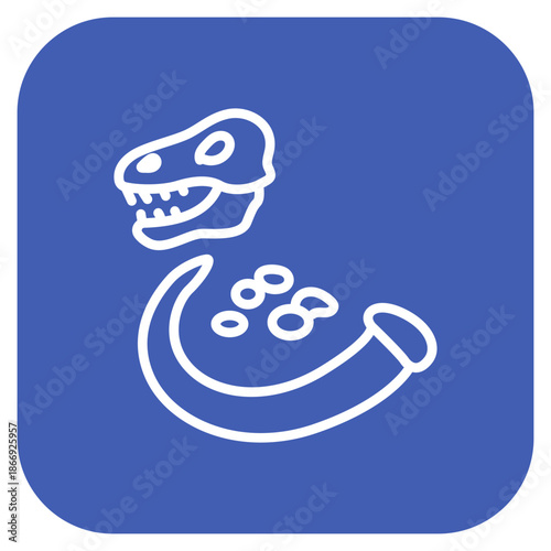 Megafauna Remains icon vector image. Can be used for Archeology.