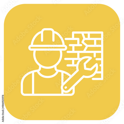Restoration Work icon vector image. Can be used for Archeology.
