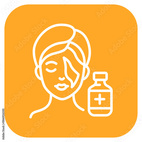Chemical Peel icon vector image. Can be used for Dermatology.