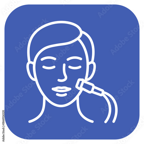 Dermabrasion icon vector image. Can be used for Dermatology.