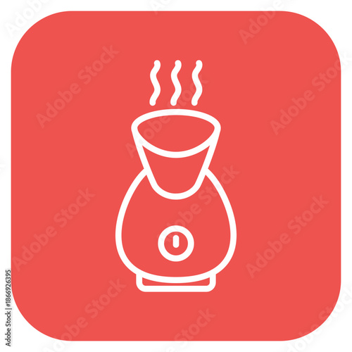 Facial Steamer icon vector image. Can be used for Dermatology.